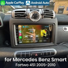 Apple Carplay Android 15 autoradio GPS navigatore RDS per Smart Fortwo 451 2005-2010