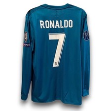 Real Madrid Jersey 2017/2018 UEF Retro Long Sleeve - Ronaldo #7