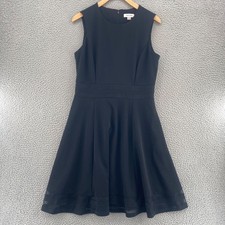 Calvin Klein Dress Womens 10 Black Sleeveless Stretch Round Neck Career Party