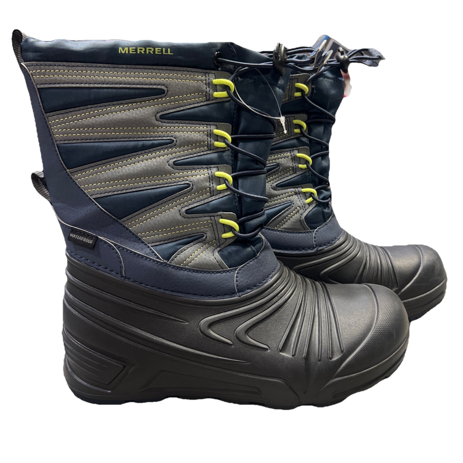 Merrell Stivali Bambini 5 M Snow Quest Lite 3.0 Impermeabili Blu Lacci MK265031