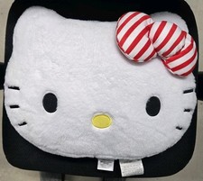Hello Kitty 15  Stuffed Plush Decorative Pillow Red  White Bow Sherpa Cushion