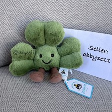 Jellycat Amuseables Siofra Shamrock - Authentic - New With Tags - Fast Ship
