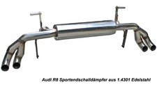Sportendschalldämpfer Duplex Edelstahl Auspuffanlage AUDI R8 (42, 42A)