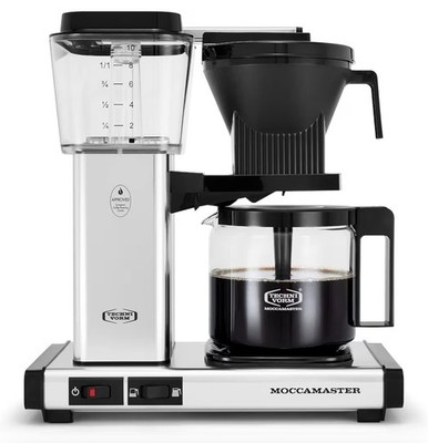 Technivorm Moccamaster 53941 KBGV Select 10-Cup Coffee Maker, Polished Silver,