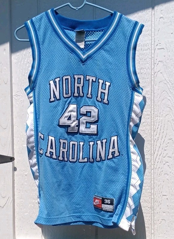 Vtg North Carolina Tar Heels Authentic Jersey Jerry Stackhouse #42 NIKE Size 36
