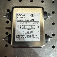 Corcom 20VK6 General Purpose RFI Power Line Filter 20A 120/250VAC