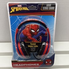 Marvel Spiderman Headphones Parental Volume Control New In Box eKids Stereo NEW