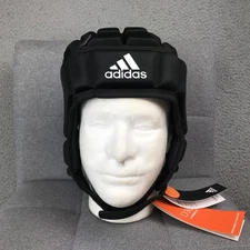 Adidas D3O Scrum Cap Headguard Size Large Black Rugby Soccer Helmet Protective