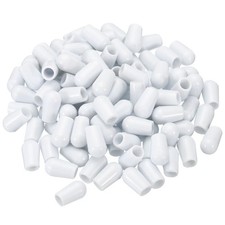 100Pcs 5mm ID x 8mm OD Kitchen Sink Rack Protective Feet Replacement White