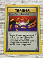 SUPER ENERGY REMOVAL 79/102 Base Set  Pokemon MP Moderately Played