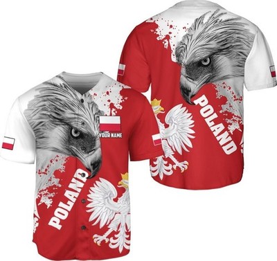 Personalized Poland Baseball Jersey Shirt Women & Men, Polska Tshirt Poland Shir