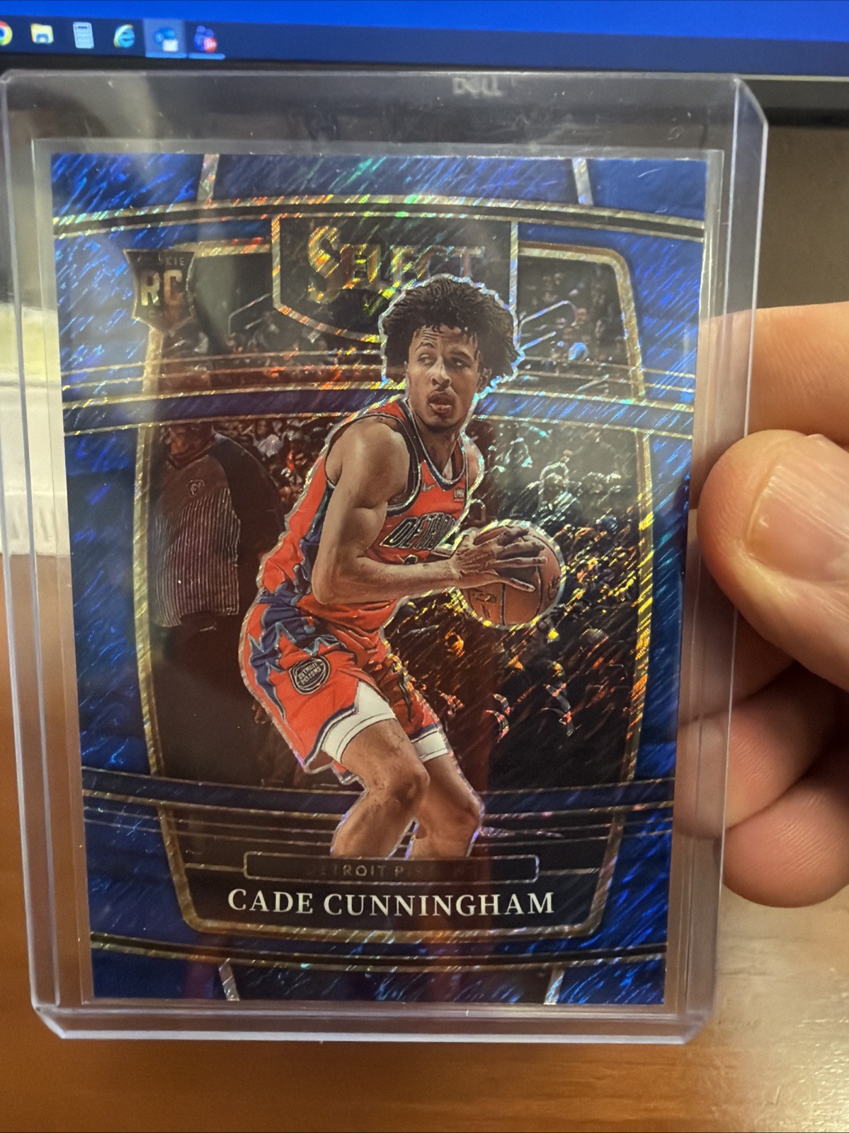 2021-22 Panini Select - Concourse Cade Cunningham #11 Blue Shimmer Prizm