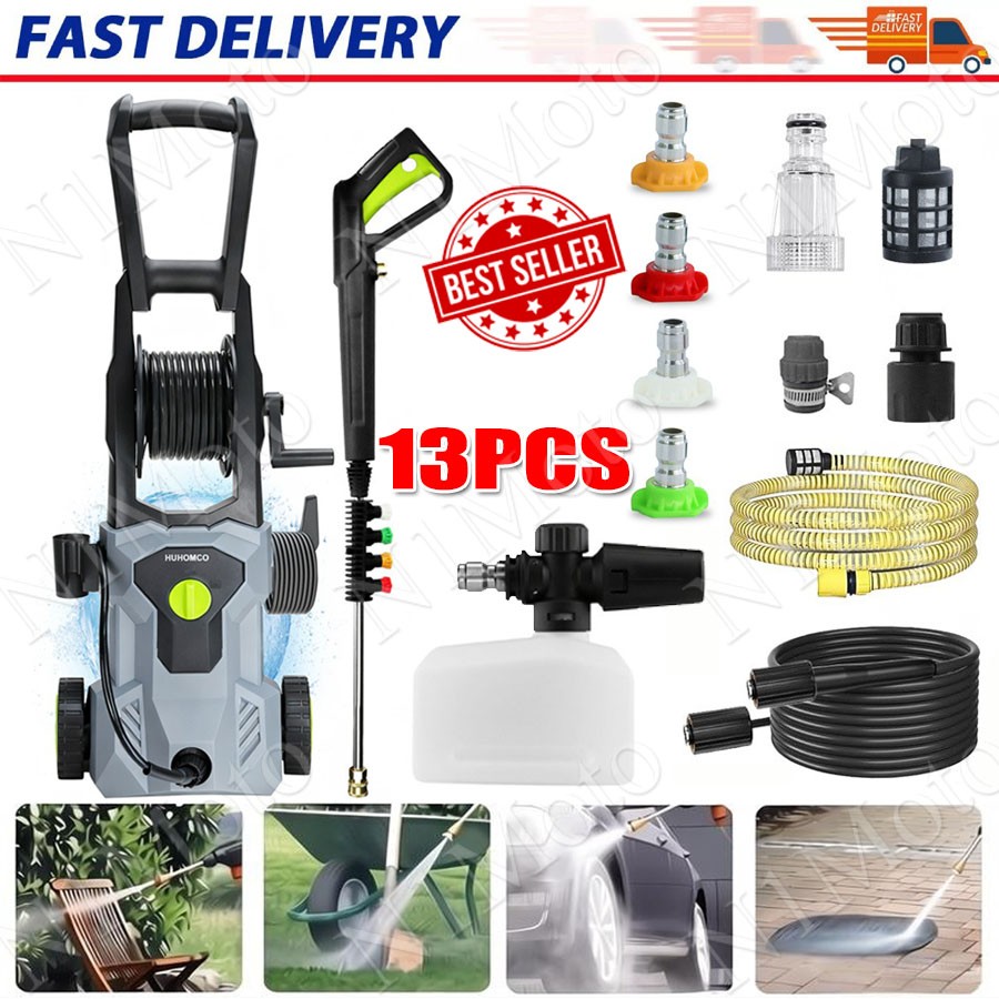 5000 PSI Electric Pressure Washer High Pressure Washer Portable Powered Washer