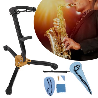 Alto Sax Stand Set Holder Rack Saxophon Cleaning Kit Saxophone Zubehör