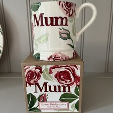 EMMA BRIDGEWATER PINK ROSES  MUM Half Pint Mug BNIB