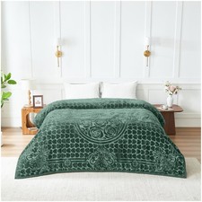 Weighted Blanket King Heavy 4KG Fleece Warm Cosy Embossed Throw for Bed Sofa