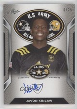 2016 Leaf US Army All-American Bowl Tour Silver 6/25 Javon Kinlaw Auto 1m1a