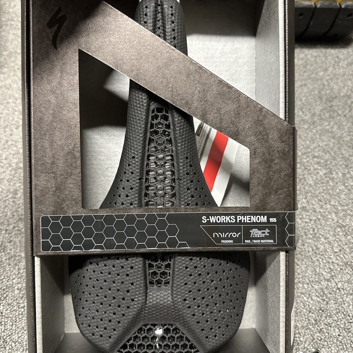 Specialized S-Works Phenom Mirror 155mm Saddle FACT Carbon Rails