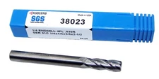 38023 Kyocera SGS 1/4" Carbide End Mill 4 Flute .030" Radius General Purpose