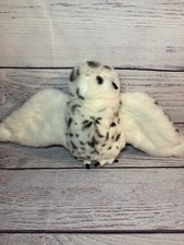 Folkmanis Snowy Owl Hand Puppet Large Plush Realistic Bird Stuffed Animal Toy