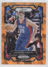 2023-24 Panini Prizm Orange Ice Prizm Azuolas Tubelis #283 1ei2