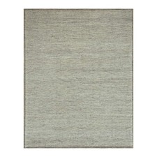 8'x10'3" Brown Hand Knotted Rug Wool Oxidized & Distressed Grass Design 76718