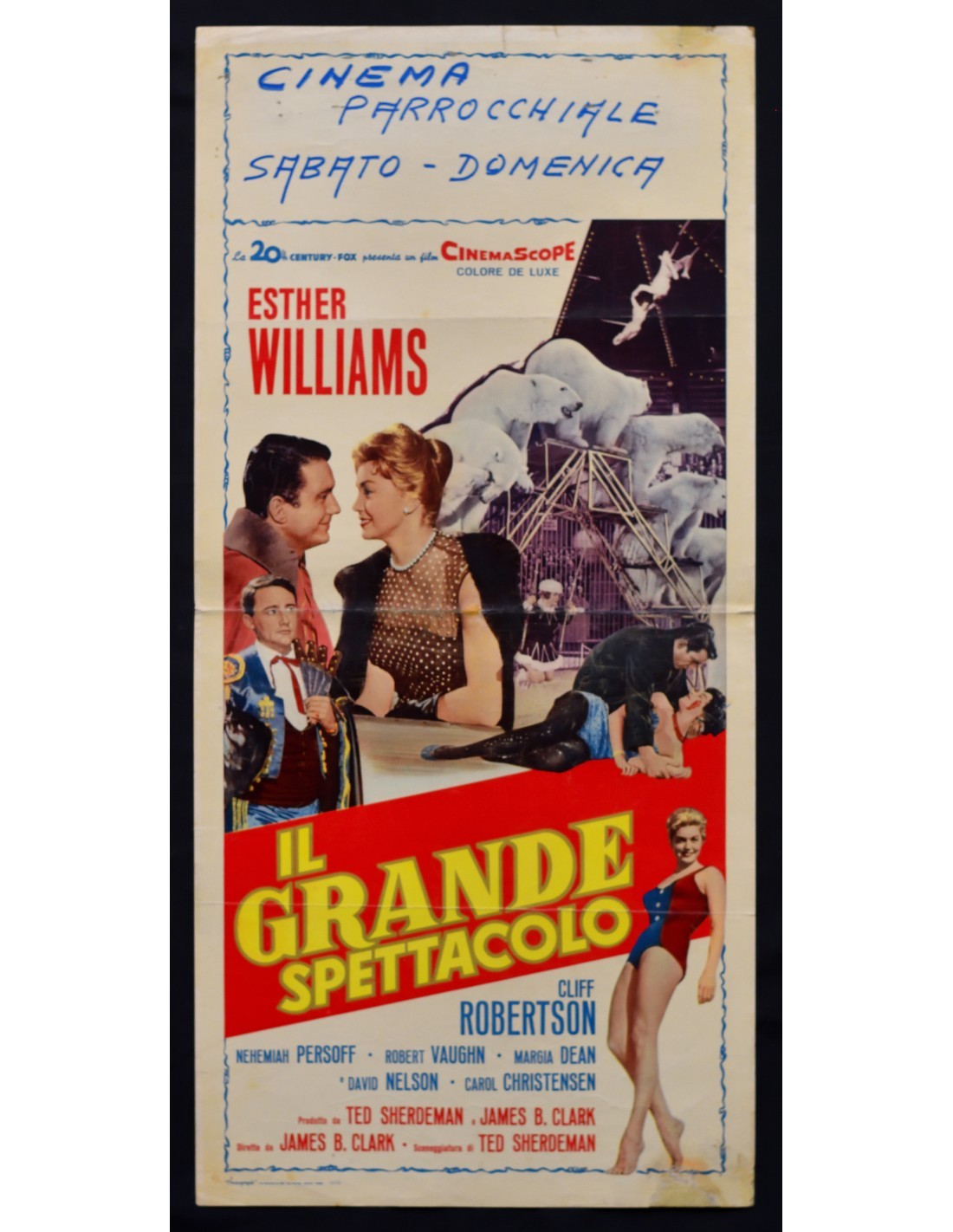 Locandina originale film IL GRANDE SPETTACOLO (1960) - Regia di James B. Clark