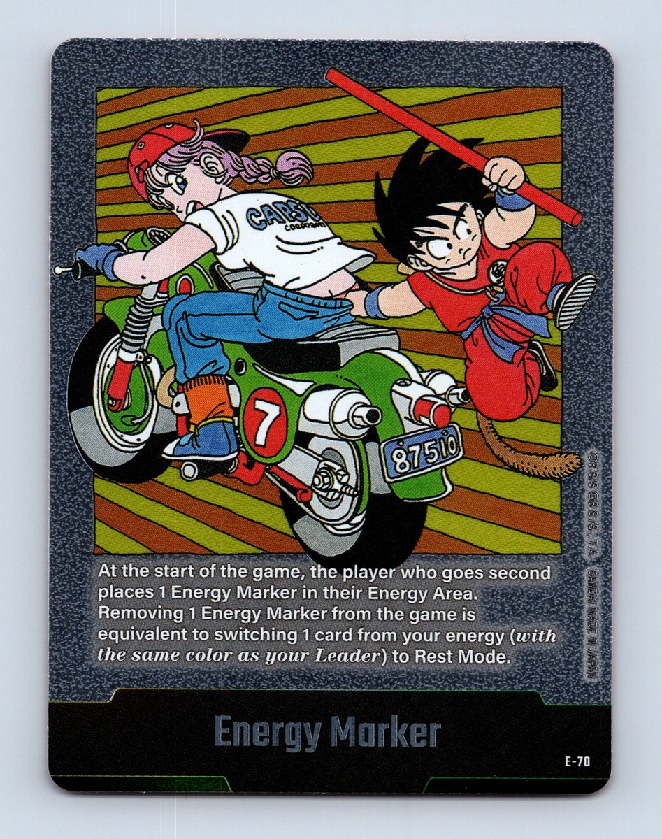 Energy Marker E-70 Silver Manga Booster 02 Dragon Ball Card Bulma
