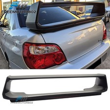 Fit 02-07 Subaru Impreza Wrx Sti With 3rd Brake Light Rear Trunk Spoiler Wing Fit 02-07 Subaru Impreza Wrx Sti With 3rd Brake Light Rear Trunk Spoiler Wing
