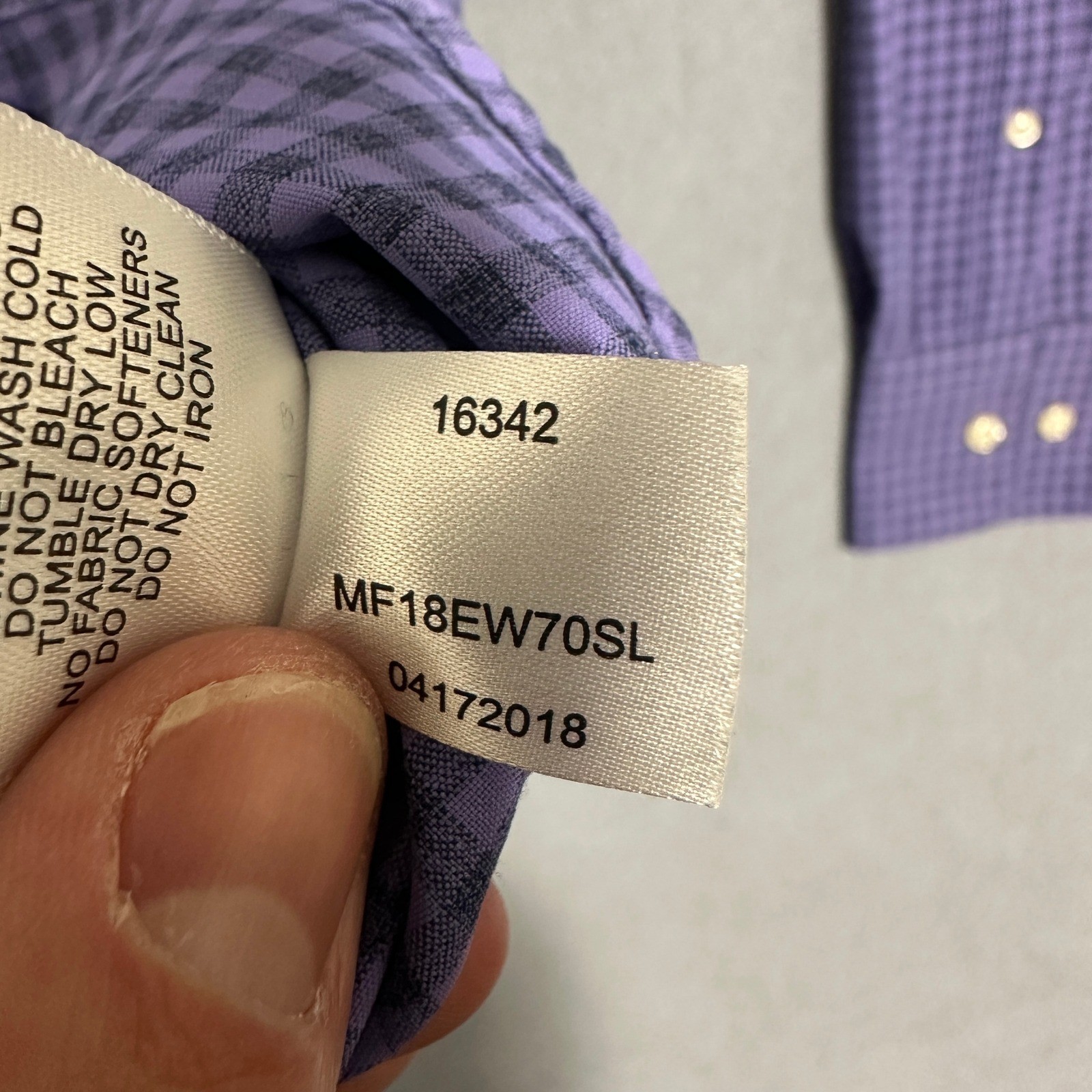 Peter Millar Gingham Check Button Down Shirt Long… - image 11