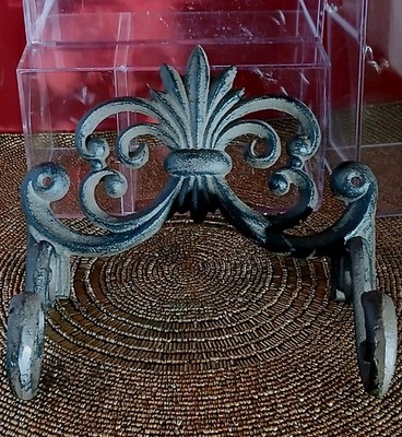 Wall Mounted Cast Iron Toilet Paper Holder Or Small Garden Hose Holder