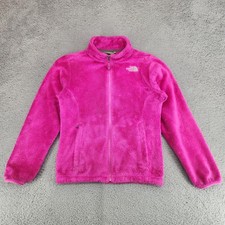 The North Face Osito Fleece Jacket Girls Size L 14/16 Pink Full-Zip