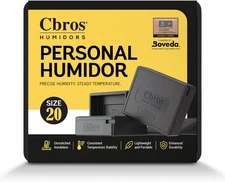 Cbros Humidor 69% Two- Way Humidity Control Box Powered by Boveda, Moisture Abso