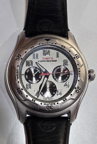 TIMEX Expedition - Rare THREE Sub Dial Watch - WR 50M - L@@K!