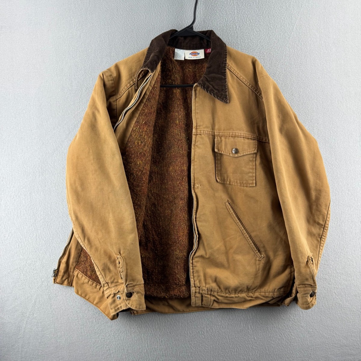 Vitnage Dickies Jacket Mens 42 Canvas Detroit 90s Talon Zip