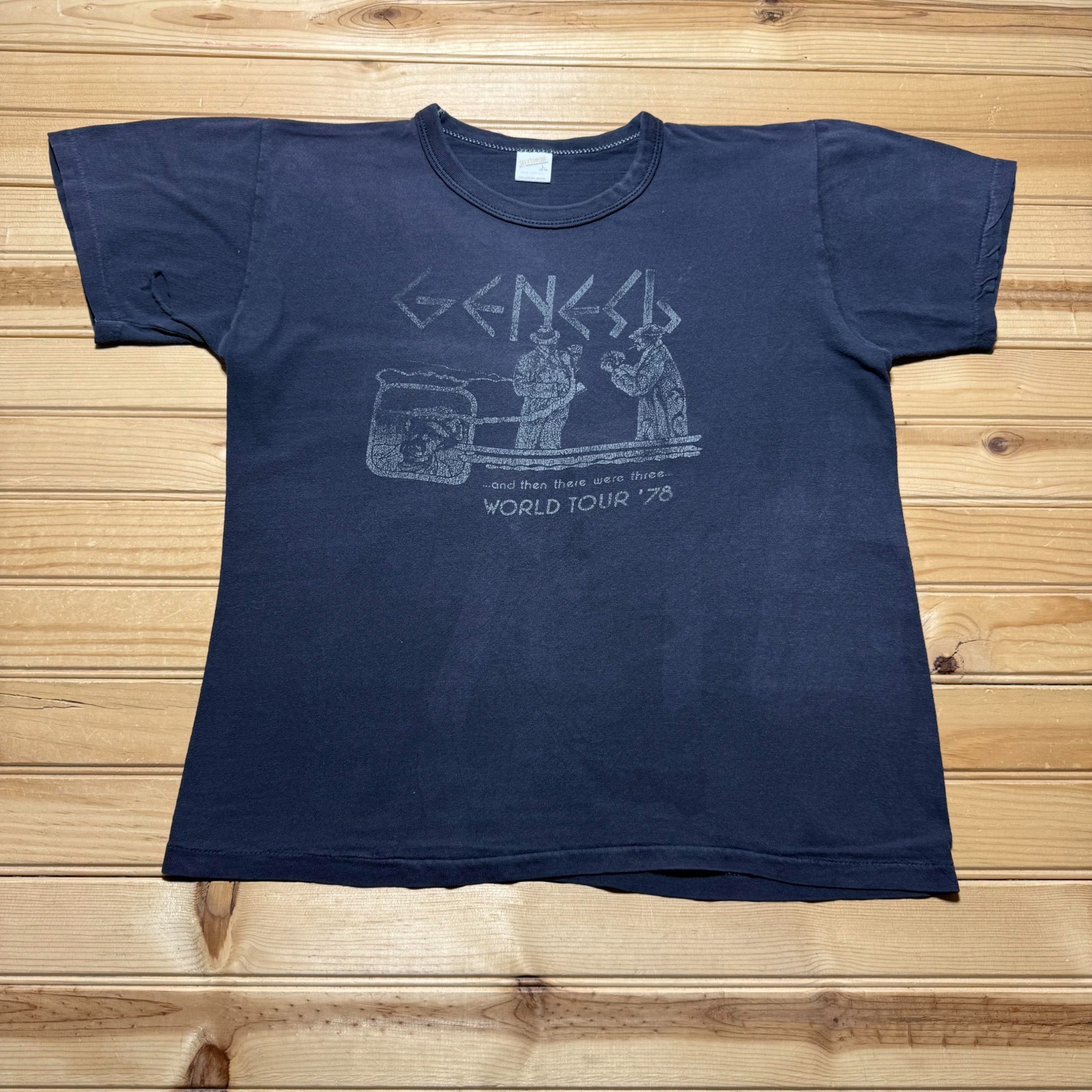 Vintage 1978 Genesis And Then There Were Three World Tour Promo T-Shirt - Large