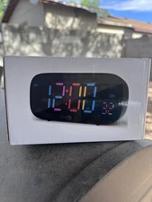 Loud Alarm Clocks for Bedrooms Heavy Sleepers, Digital Bedside Clock Night Light