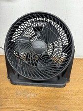 Hampton Bay 11 in. 3 Speed Portable Desk Fan in Black