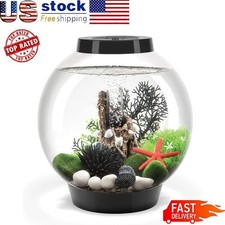 4 Gal Aquarium Fish LED Light Quiet Filtration Compact Tabletop Desktop Display