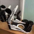 Open Box Union Flite Pro Men's Snowboard Bindings, White, Large 2024