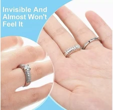 11pcs Ring Size Adjuster Invisible Clear Ring Sizer Jewelry Fit Reducer Guard
