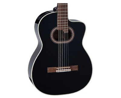 Takamine GC6CEBLK A/E Classical Guitar w/Cutaway - Black