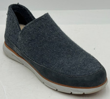 L.L.Bean Downeast Slip-Ons Men's Slippers Size 10 Gray Wool Lined Shoes 522894