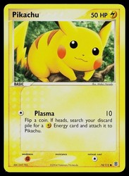 Pikachu 74/112 EX FireRed & LeafGreen Common Non-Holo