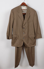 Vintage 90s Eddie Bauer AKA Blazer Suit Jacket Pants Cotton Made in USA 42 38x31
