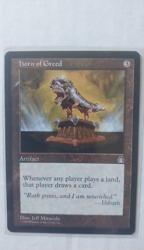 Magic: The Gathering - Horn Of Gold / Corno Della Cupidigia (Stronghold) - Carta Singola Rara - MTG - 4