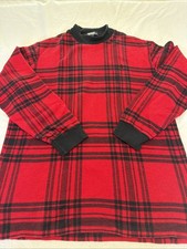 Polo Ralph Lauren vintage uomo XL LS pullover collo alto made in USA LEGGI CHECK FIT