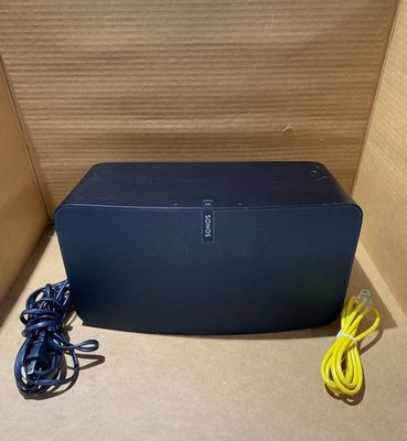 SONOS PLAY:5 MODEL: S100 GEN 2 WIRELESS WIFI SPEAKER - BLACK w/Power & Ethernet