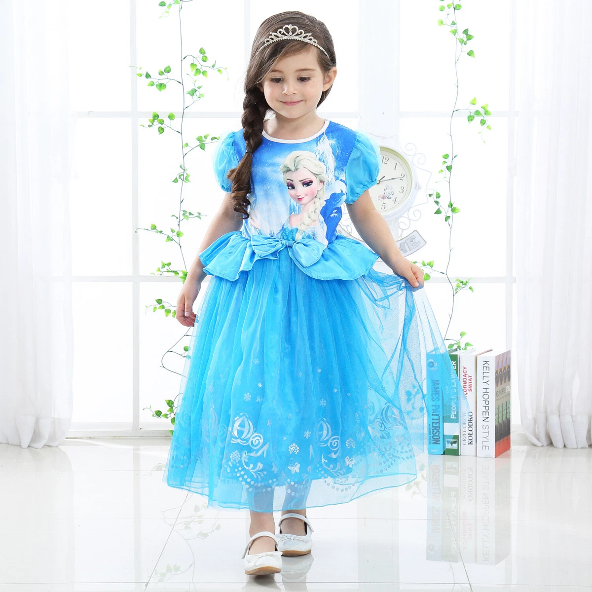  Womon Halloween Cosplay Frozen Elsa Princess Costume Stage  Costume blue/2XL : Clothing, Shoes & Jewelry