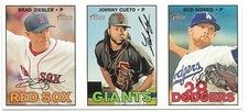 2016 Heritage 1967 Ad Panels Box Loader Brad Ziegler/Johnny Cueto/Bud Norris